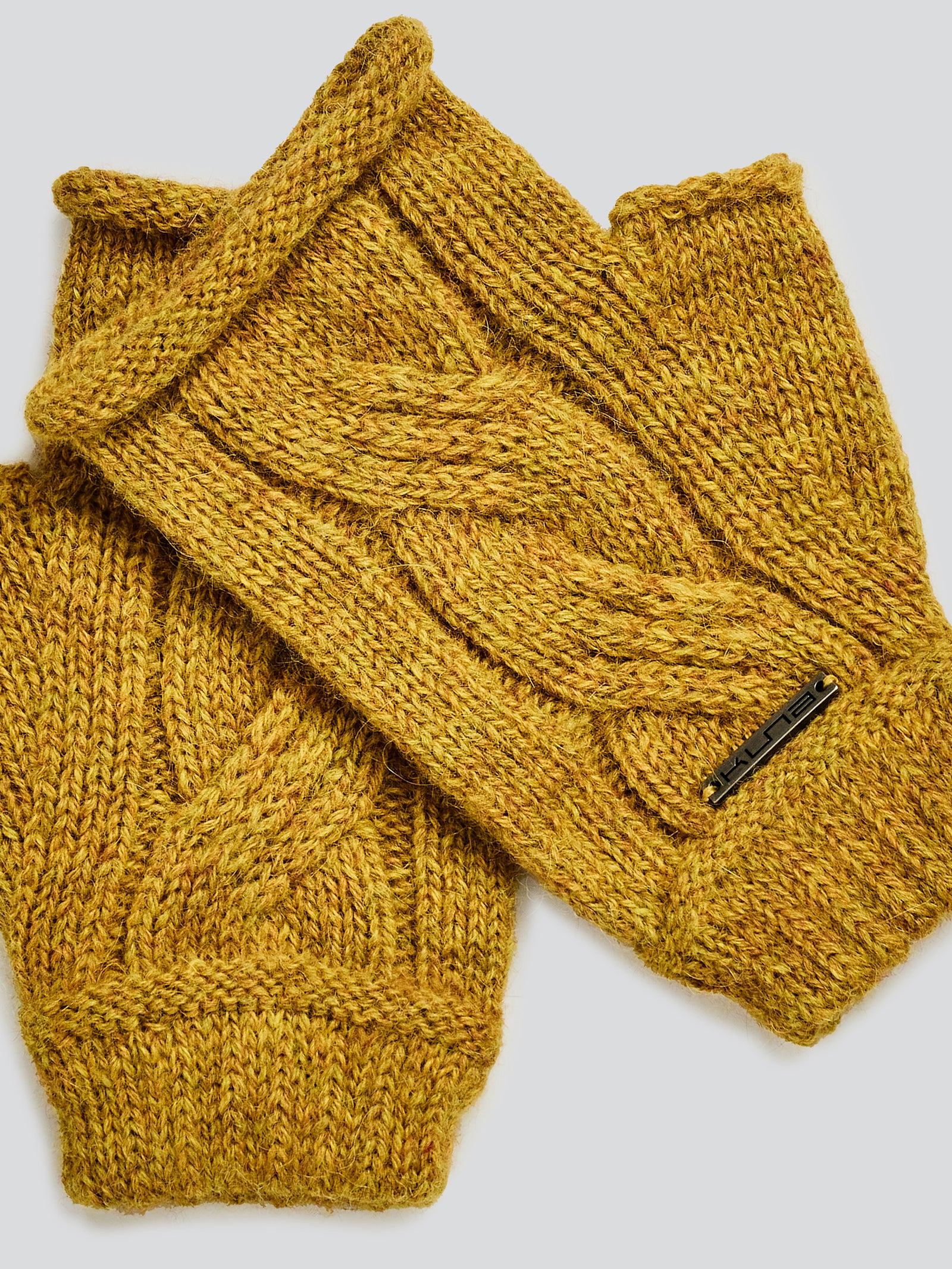 Guantes Rita De Baby Alpaca Color Amarillo