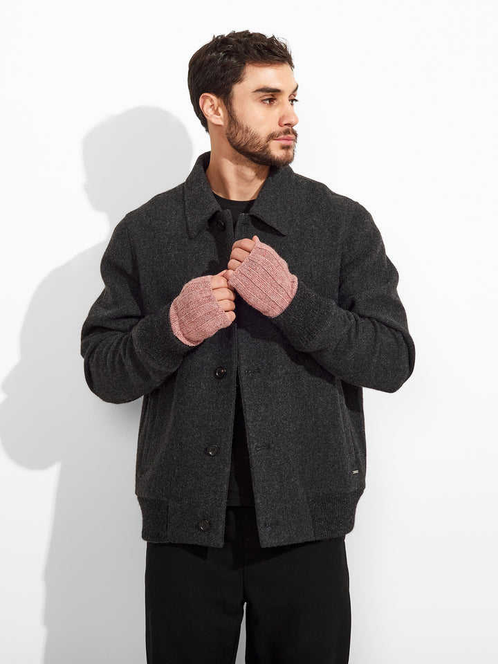 Guantes Zephir De Baby Alpaca Color Rosado