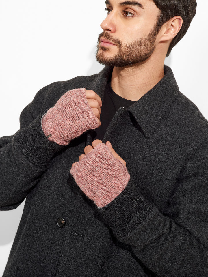 Guantes Zephir De Baby Alpaca Color Rosado