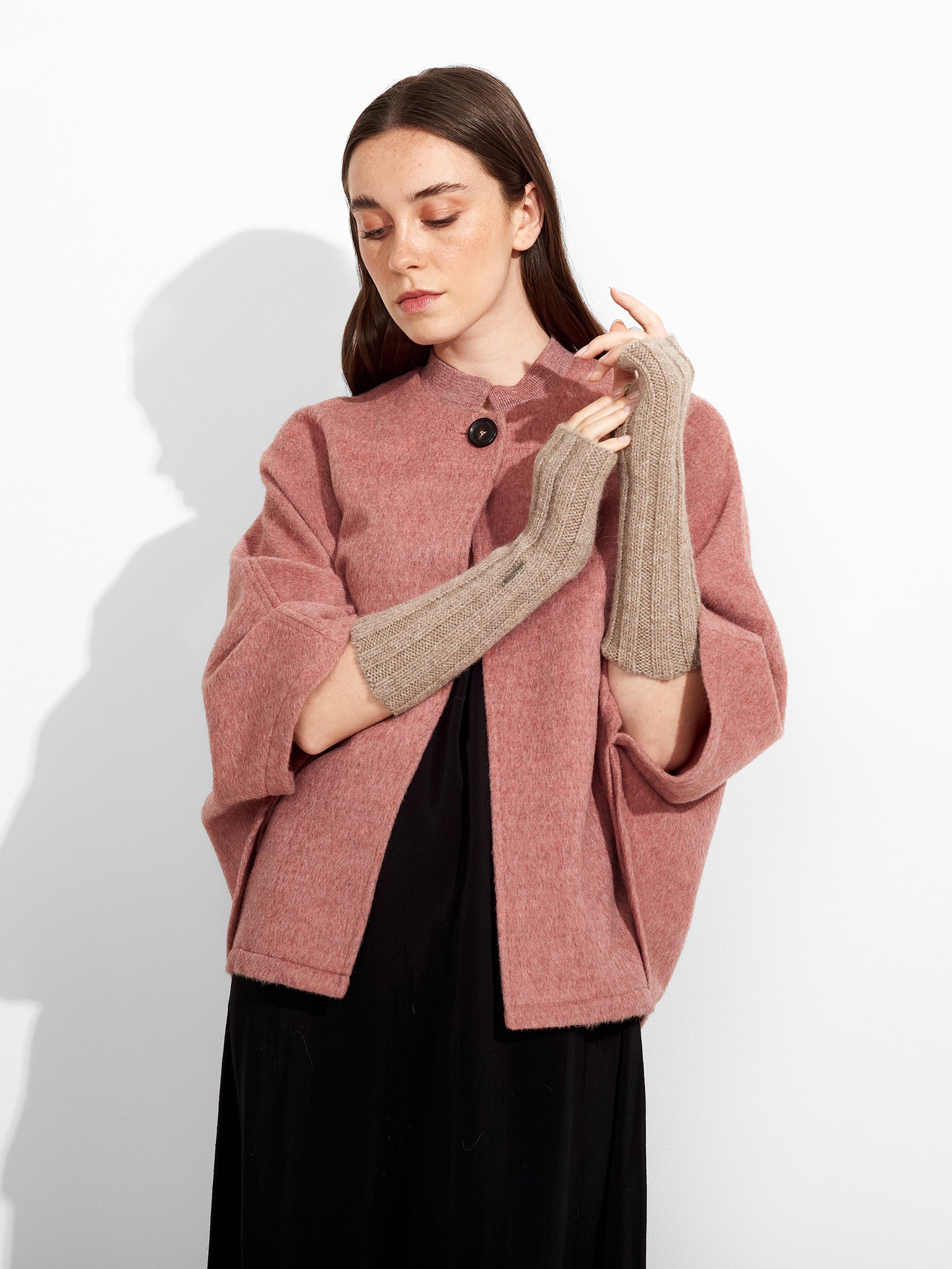 Brown Zephir Baby Alpaca Gloves