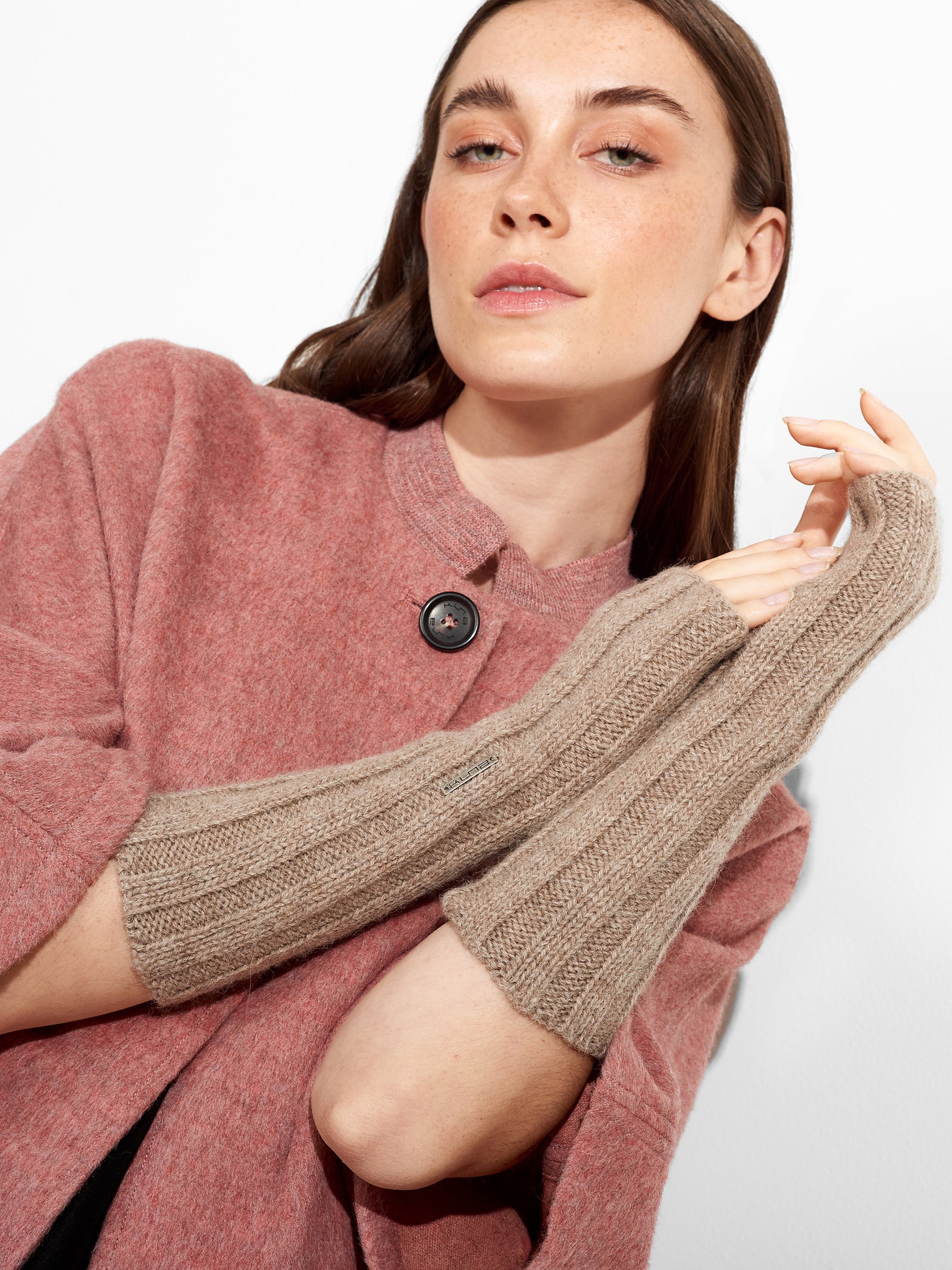 Brown Zephir Baby Alpaca Gloves