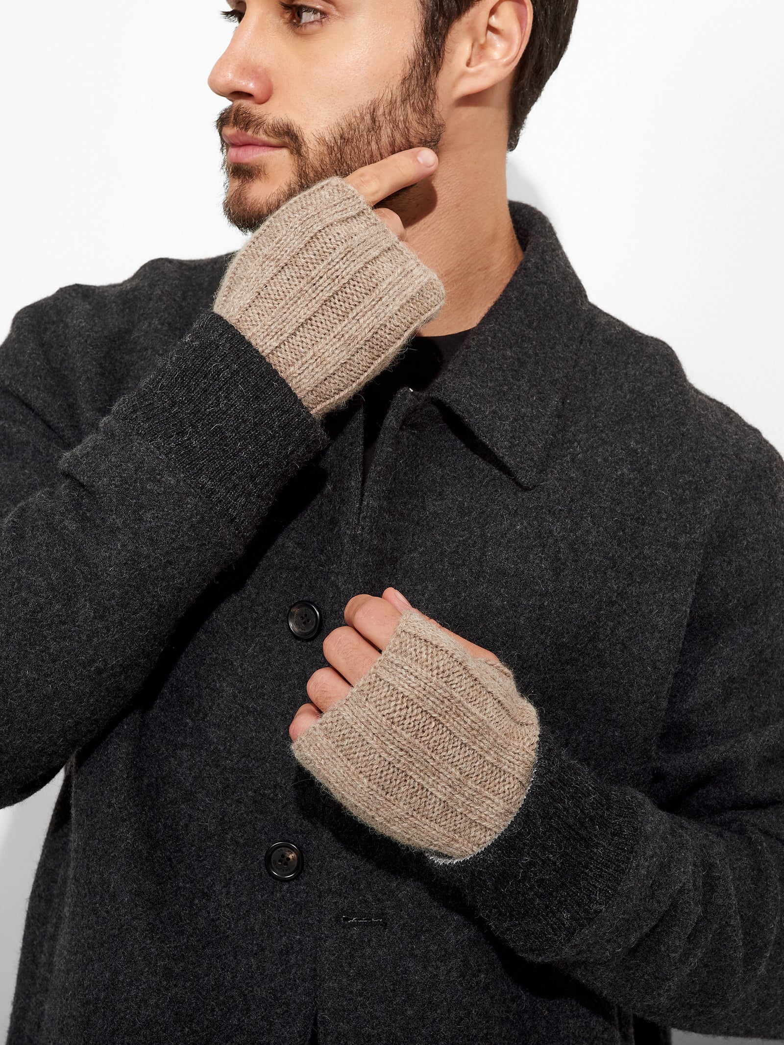 Brown Zephir Baby Alpaca Gloves
