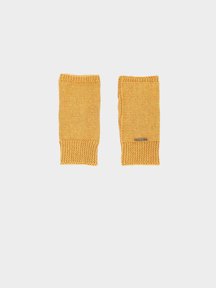 Guantes Zafiro De Baby Alpaca Color Amarillo