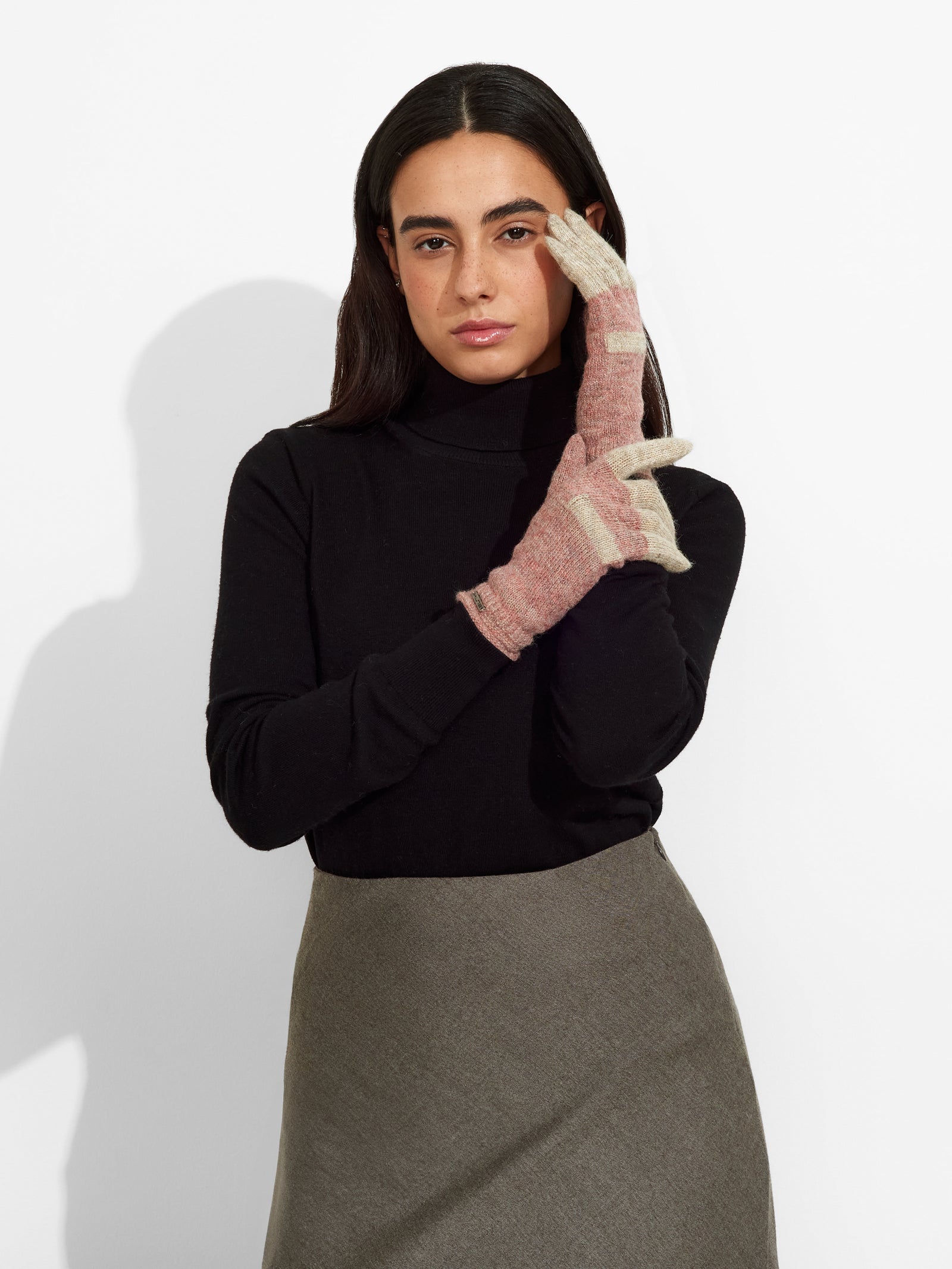 Zoe Baby Alpaca Pink Gloves