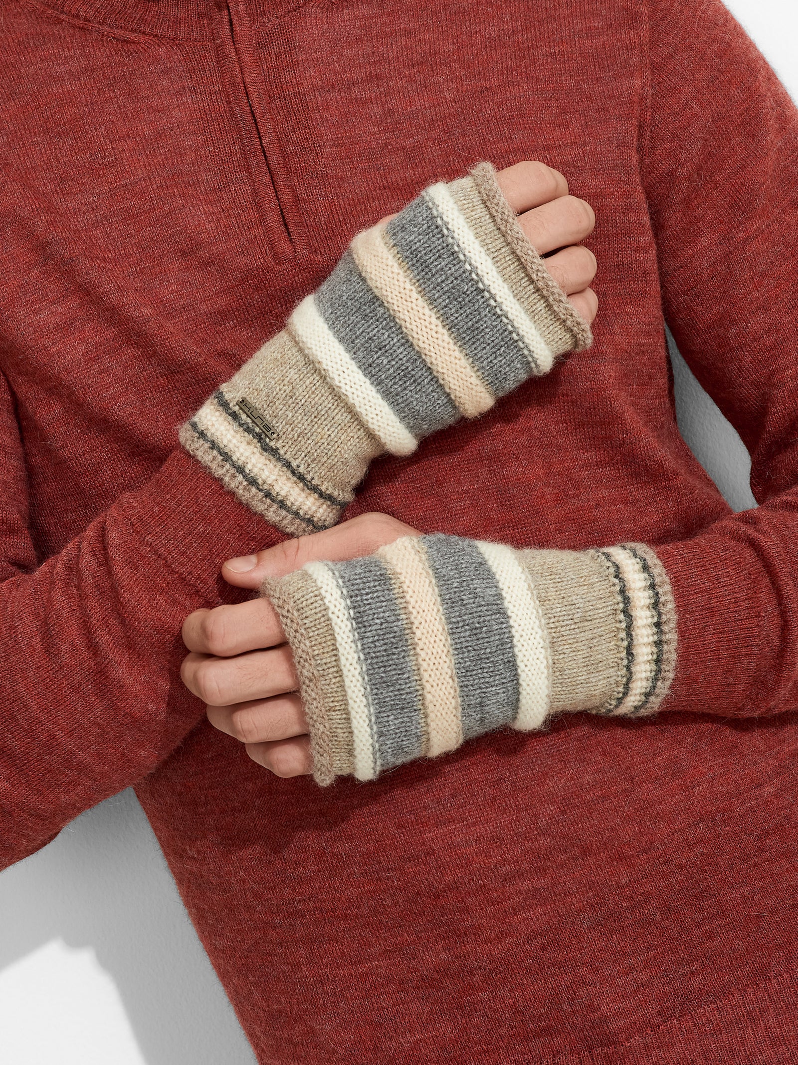 Guantes Zanni De Baby Alpaca Color Beige
