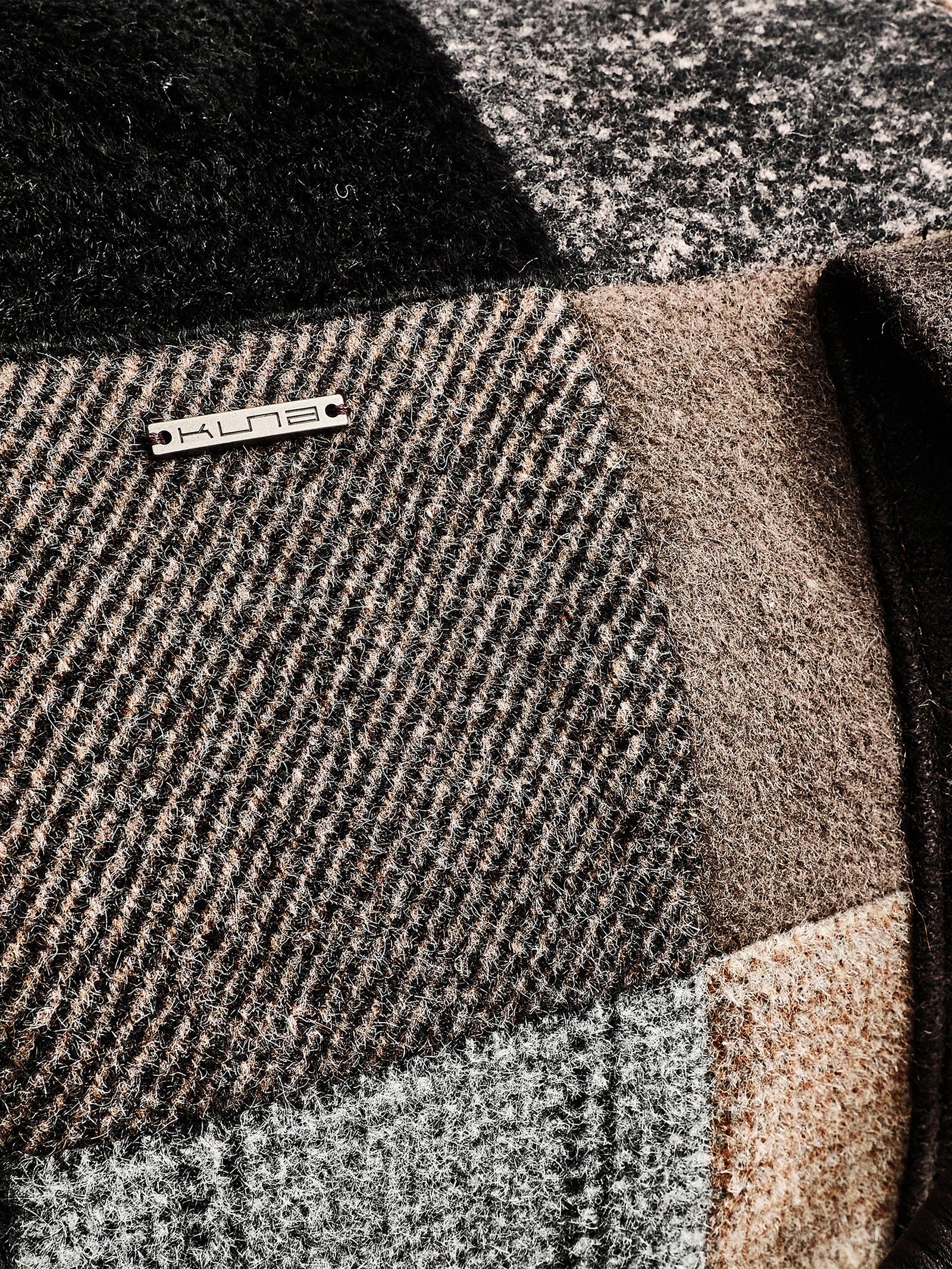 Maletín Patchwork De Alpaca Color Marrón