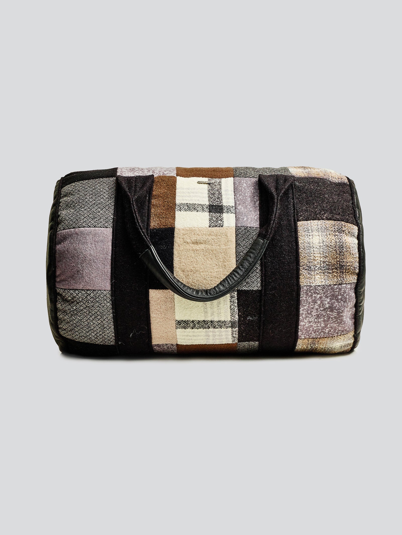 Alpaca Patchwork Briefcase Black
