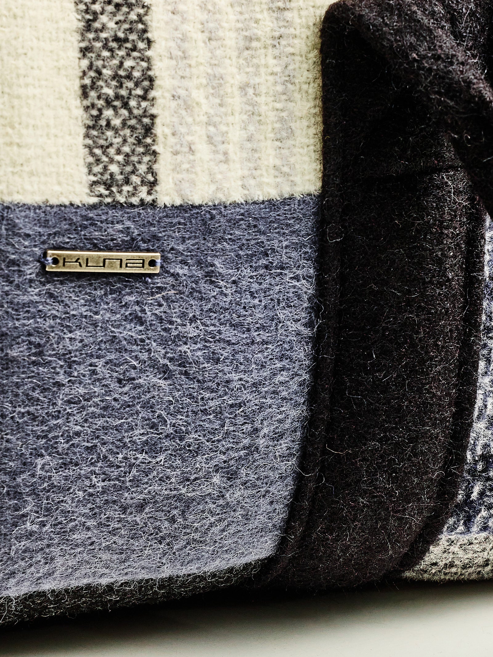 Alpaca Patchwork Medium Gray Bag
