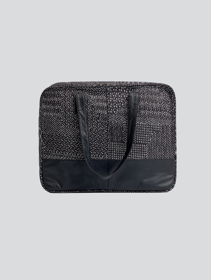 Bolso Maletin Tokio De Lana Color Negro