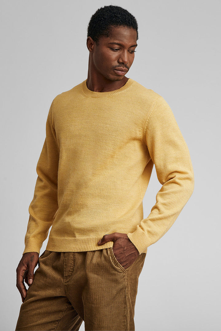 SUÉTER ALASKA DE BABY ALPACA COLOR AMARELO