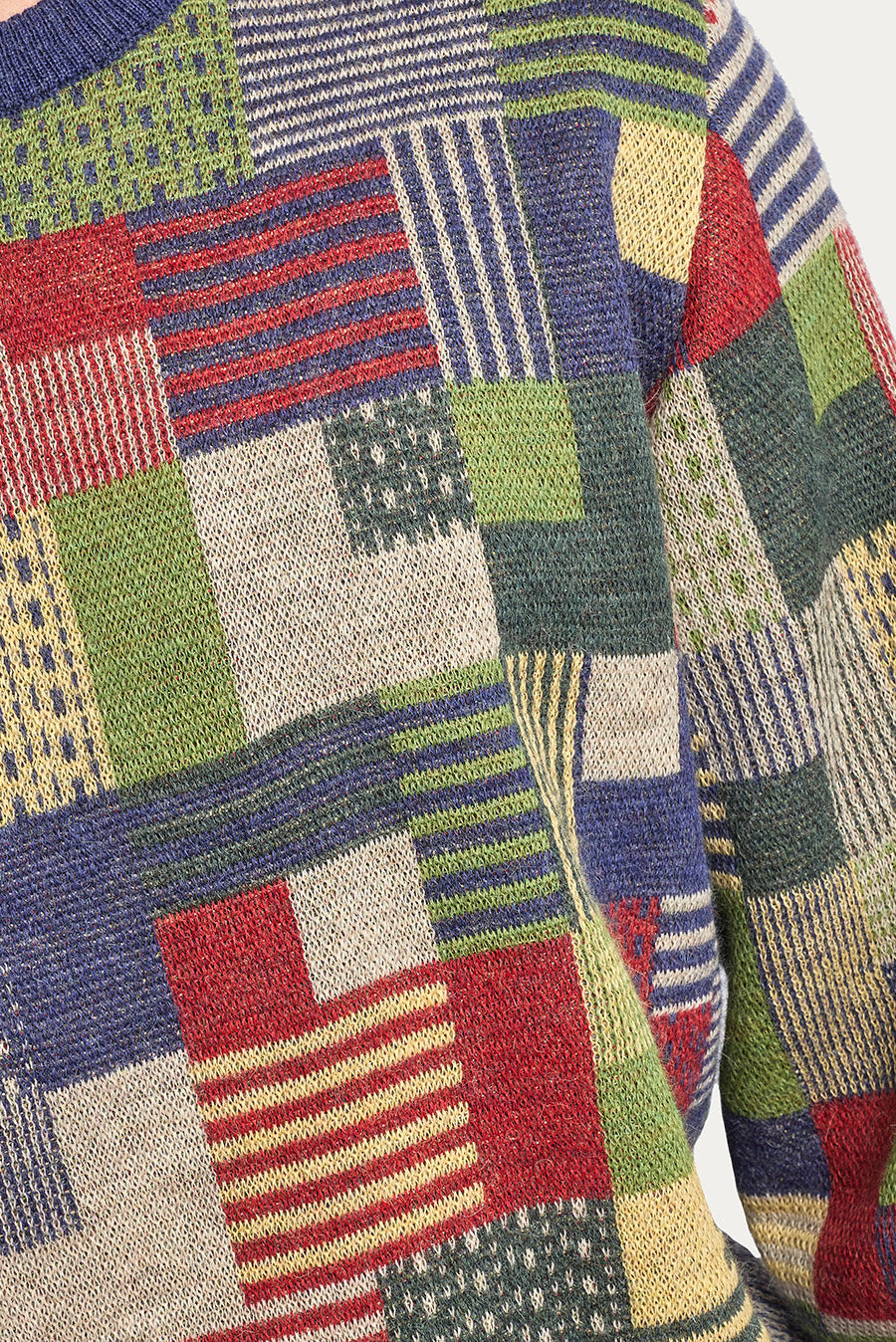 SUÉTER WINDSOR DE BABY ALPACA COLOR NIAGARA