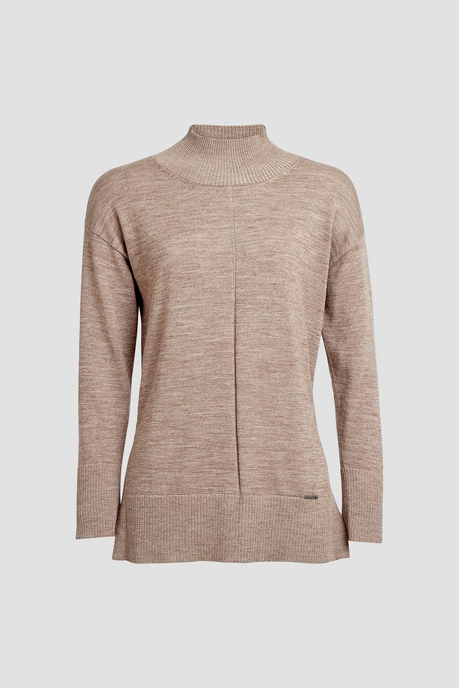 Suéter Workout De Baby Alpaca Color Antilope