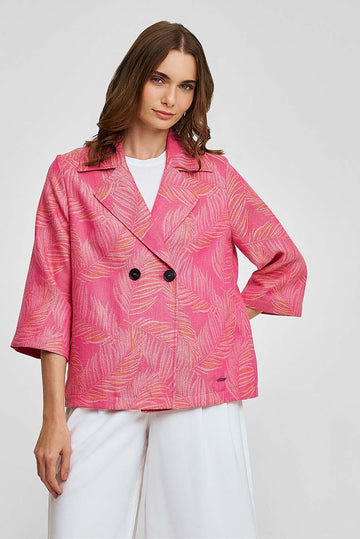 Saco Witness De Baby Alpaca Color Fucsia