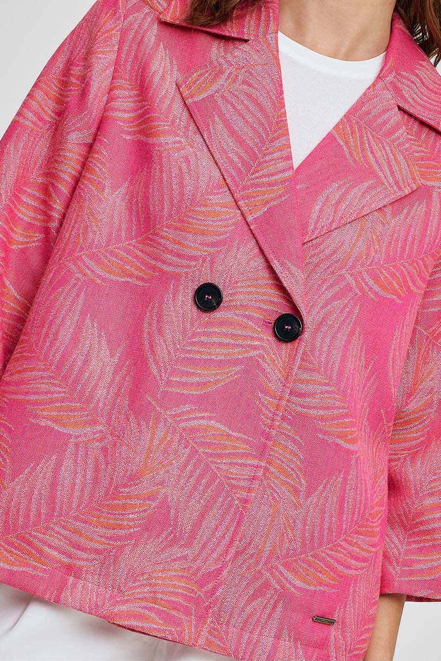 Saco Witness De Baby Alpaca Color Fucsia