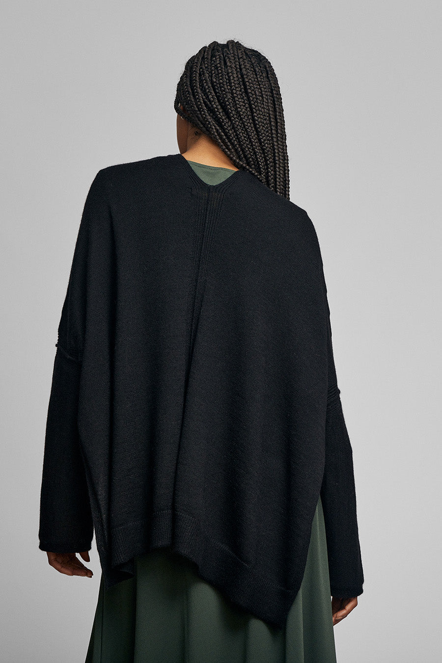 Cárdigan Wrap Baby Alpaca Color Black
