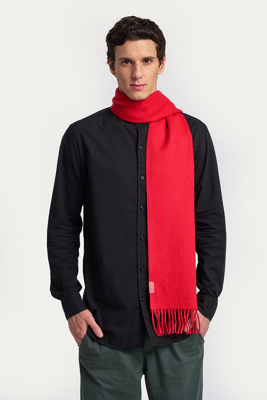 Chalina Adrian De Baby Alpaca Color Rojo