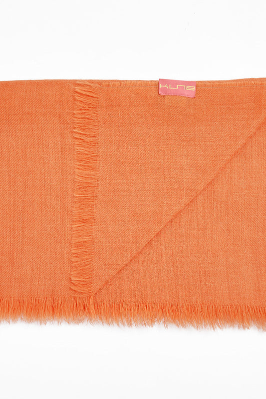 Estola Amareto De Baby Alpaca Color Naranja