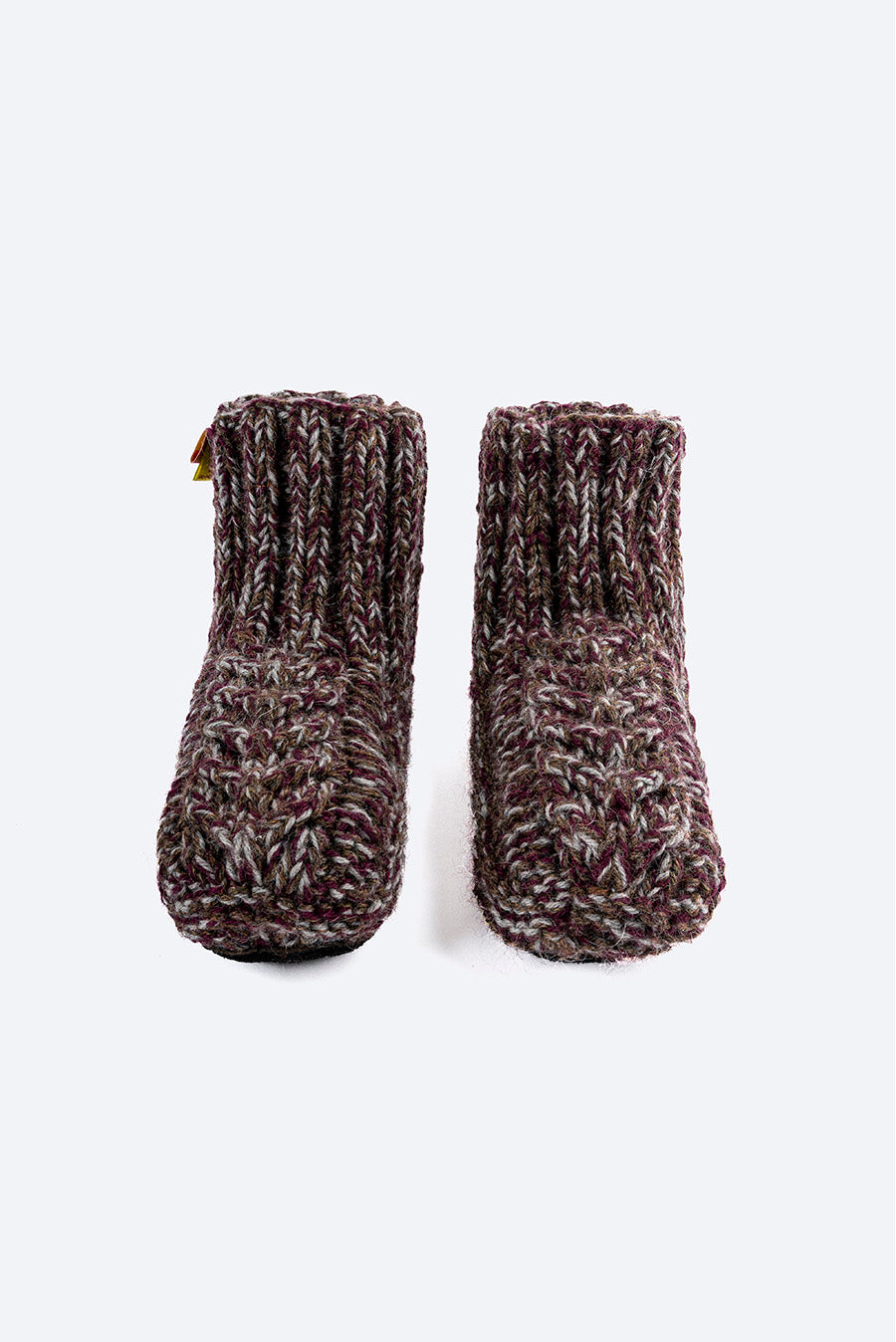 Pantuflas Walcott De Alpaca & Cuero Color Multicolor