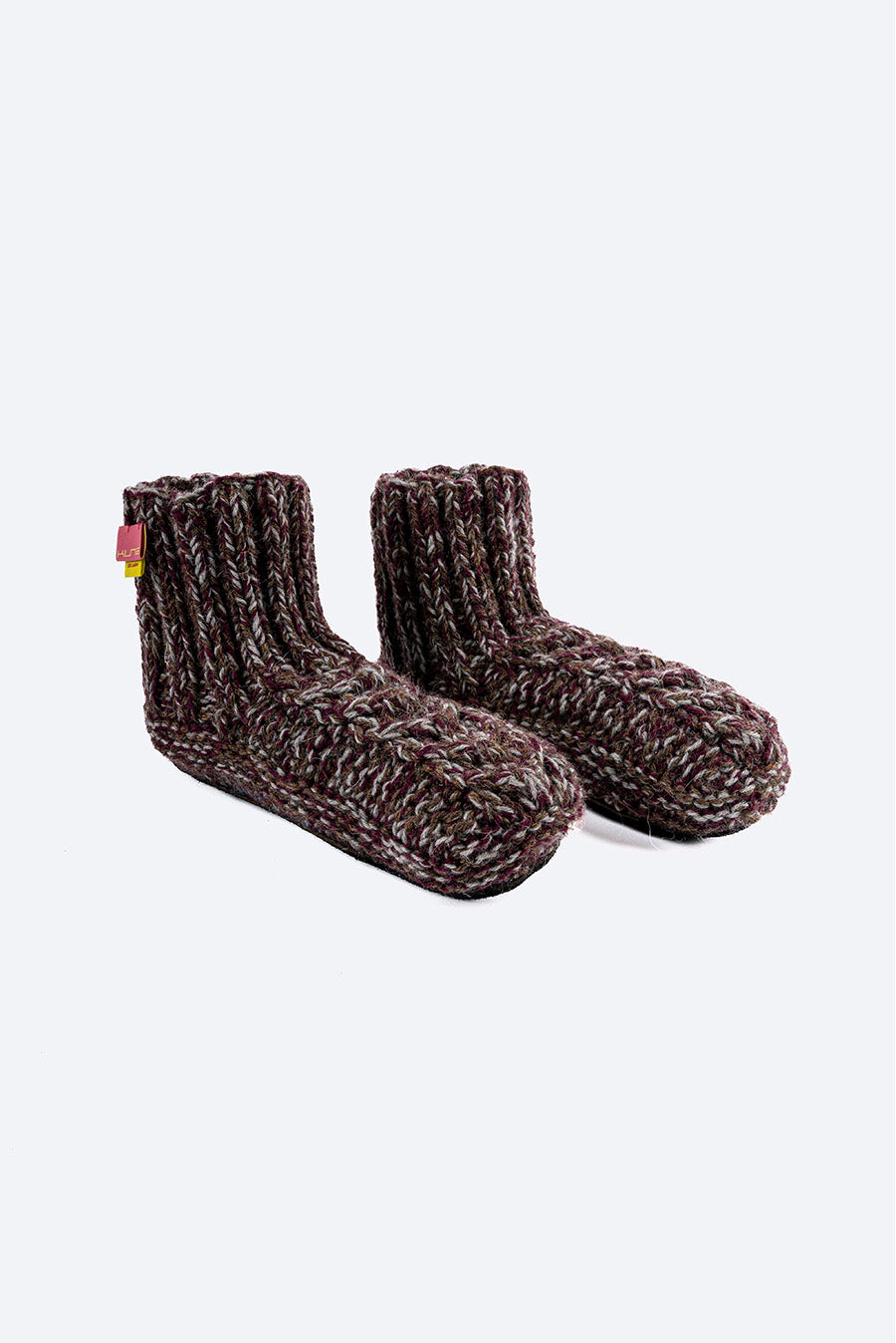 Pantuflas Walcott De Alpaca & Cuero Color Multicolor