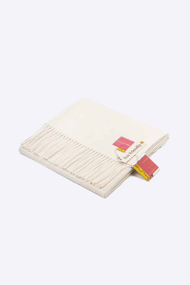 Manta Jet De Baby Alpaca Color Ecru