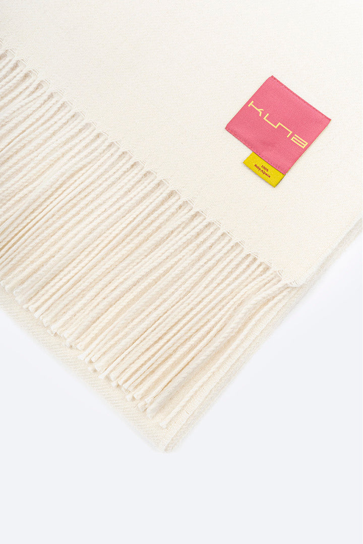 Manta Jet De Baby Alpaca Color Ecru