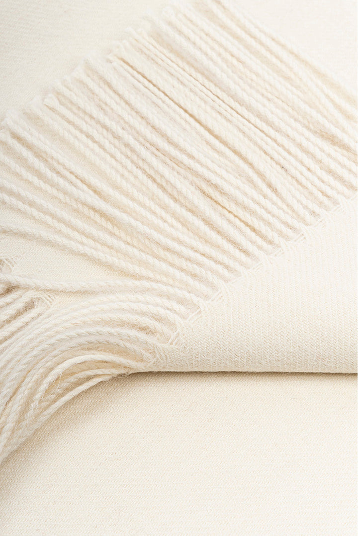 Manta Jet De Baby Alpaca Color Ecru