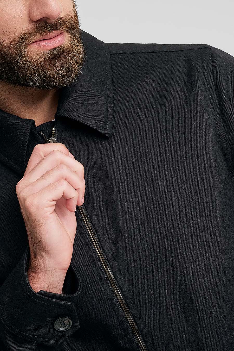Casaca Wallstreet De Lana & Baby Alpaca Color Negro